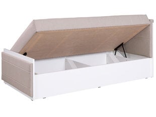 Кровать MONAKO MN06-biały / dąb artisan + Avellino 101 цена и информация | Кровати | 220.lv