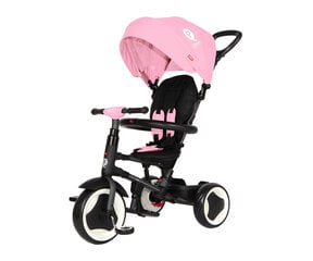 Велосипед складной, 3-х колёсный, детский Qplay Rito, розовый (3837) 6391 цена и информация | Трехколесные велосипеды | 220.lv