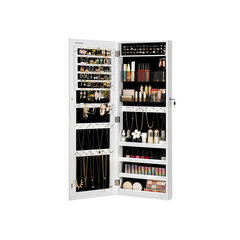 Настенный шкаф с зеркалом белый цена и информация | Детали интерьера | 220.lv