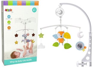 Lean toys Мобильная карусель с плюшевыми лисичками для детской кроватки цена и информация | Игрушки для малышей | 220.lv