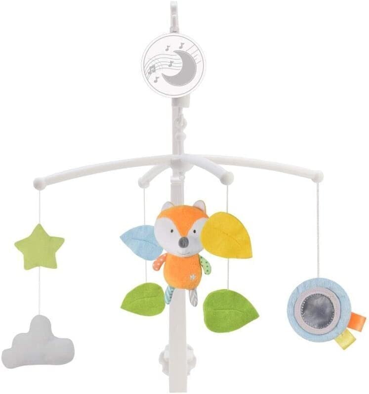 Lean toys Mobilais zīdaiņu gultiņas karuselis plīša lapsas цена и информация | Rotaļlietas zīdaiņiem | 220.lv