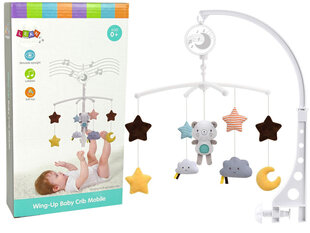 Lean toys Zīdaiņu karuselis gultiņai Plīša lācītis cena un informācija | Rotaļlietas zīdaiņiem | 220.lv
