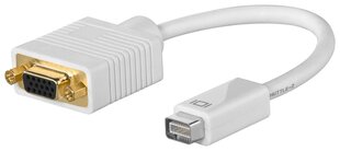 Goobay, mini DVI - VGA, 0.1 m cena un informācija | Adapteri un USB centrmezgli | 220.lv