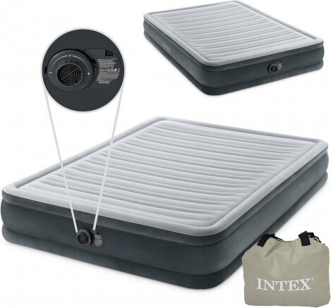 Intex piepūšamā gulta 203x152cm ar sūkni 2 personām 67770ND cena un informācija | Piepūšamie matrači un mēbeles | 220.lv