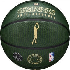 Wilson NBA spēlētāja Giannis Antetokounmpo basketbola bumba cena un informācija | Basketbola bumbas | 220.lv