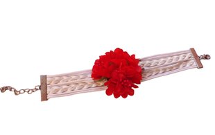 Romantiska rokassprādze ar ziediem / kāzu dekors / 100% roku darbs cena un informācija | Rokassprādzes | 220.lv