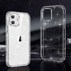 Чехол Crystal Glitter для Samsung Galaxy S21 FE, серебристый цена и информация | Чехлы для телефонов | 220.lv