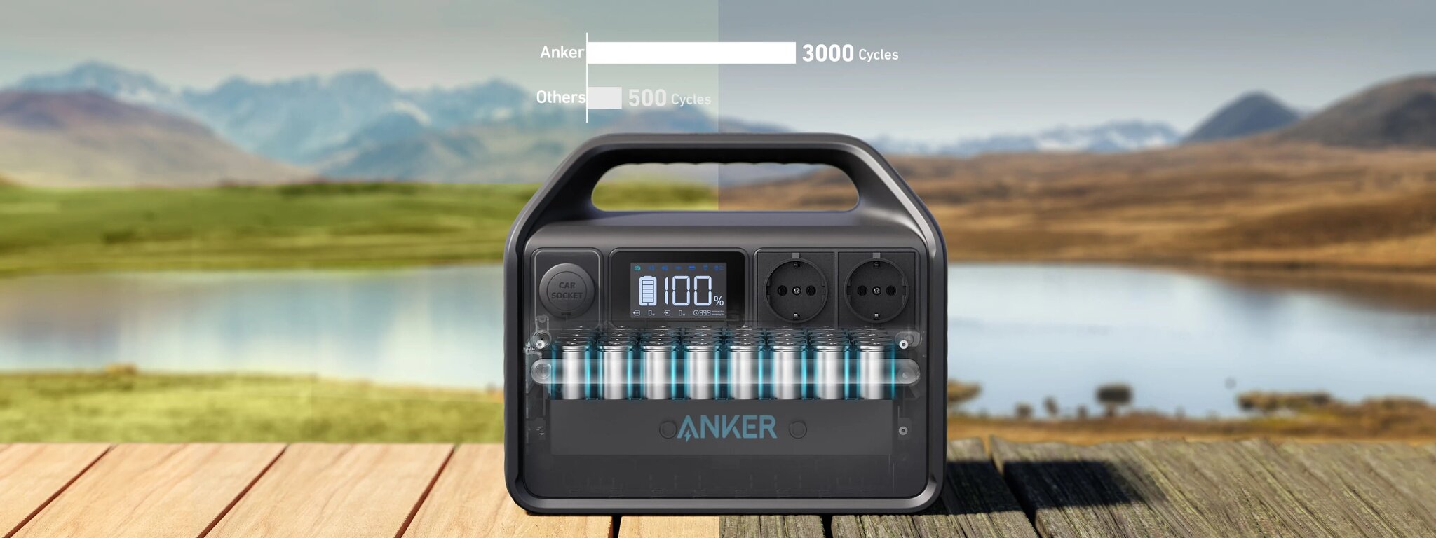 Anker portable battery Powerhouse 535, 512Wh, 500W cena un informācija | Elektrības ģeneratori | 220.lv