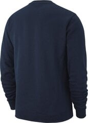 Džemperis vīriešiem Nike Crew Flc Tm Club 19, zils cena un informācija | Vīriešu jakas | 220.lv