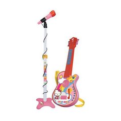 Mūzikas komplekts ģitāra, mikrofons Hello Kitty Rozā cena un informācija | Rotaļlietas meitenēm | 220.lv