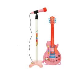 Музыкальный набор гитара, микрофон Hello Kitty розовый цена и информация | Игрушки для девочек | 220.lv