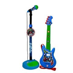 Muzikālais mikrofona un ģitāras komplekts The Avengers zils cena un informācija | Rotaļlietas zēniem | 220.lv