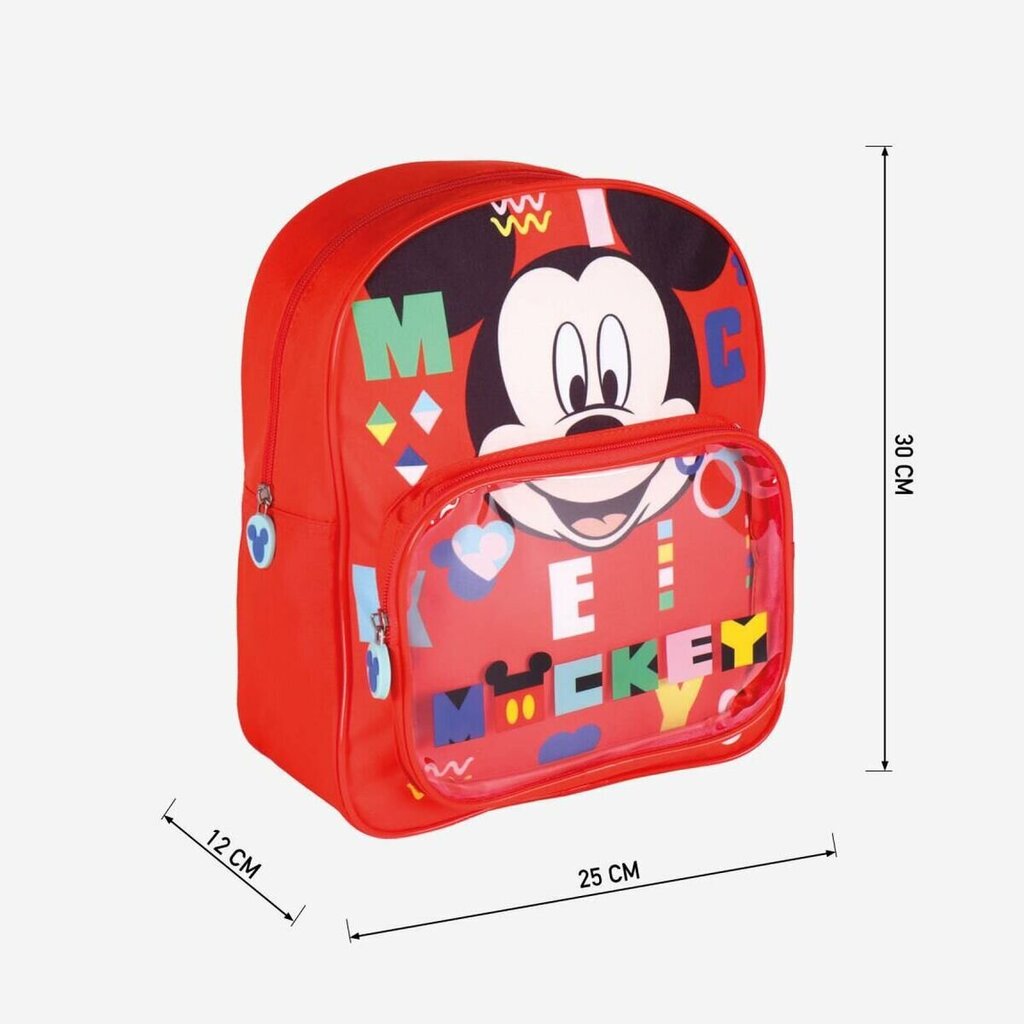 Skolas mugursoma Mickey Mouse, Sarkana цена и информация | Skolas somas | 220.lv