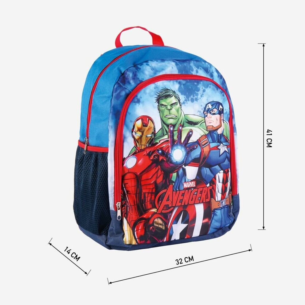 Skolas mugursoma The Avengers Zila (32 x 41 x 14 cm) cena un informācija | Skolas somas | 220.lv