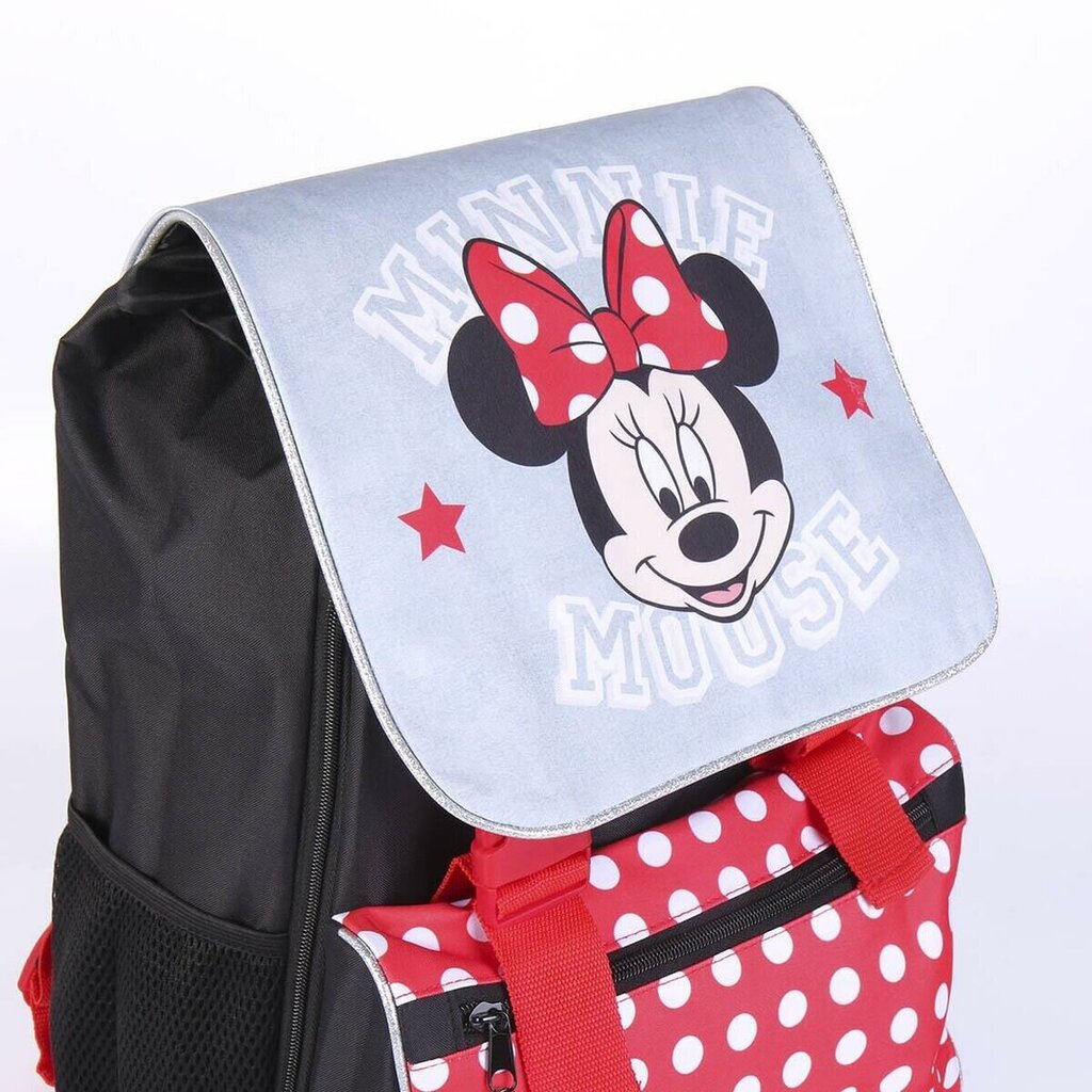 Skolas mugursoma Minnie Mouse, Sarkana cena un informācija | Skolas somas | 220.lv