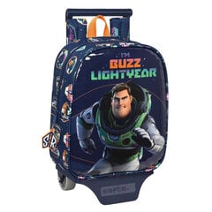Skolas mugursoma ar riteņiem Buzz Lightyear Tumši zila (22 x 27 x 10 cm) цена и информация | Школьные рюкзаки, спортивные сумки | 220.lv