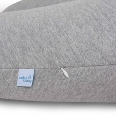 Подушка для кормления CebaBaby Flexi multi Caro, светло-серая, 190 см цена и информация | Подушки для беременных и кормящих | 220.lv