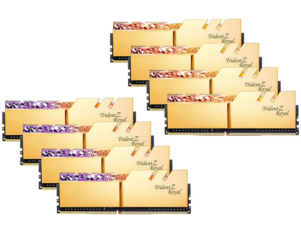 G.Skill Trident Z Royal, 256GB (8x32GB), DDR4, 3200MHz цена и информация | Operatīvā atmiņa (RAM) | 220.lv