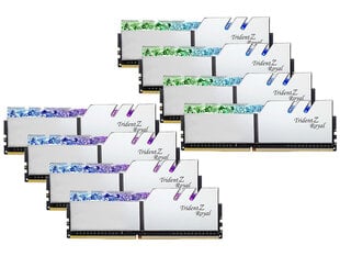 G.Skill Trident Z Royal, 256GB (8x32GB), DDR4, 3200Mhz cena un informācija | Operatīvā atmiņa (RAM) | 220.lv