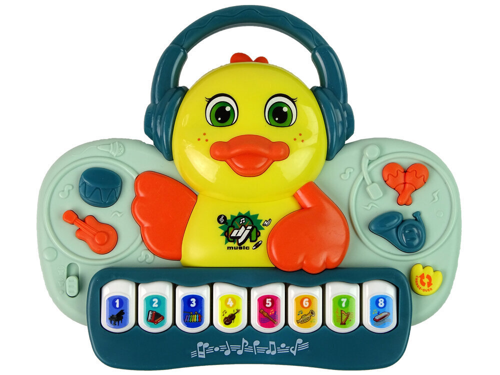 Lean toys Interaktīvās klavieres Duck DJ Skaņa Mūzikas instrumenti Melodijas cena un informācija | Rotaļlietas zīdaiņiem | 220.lv