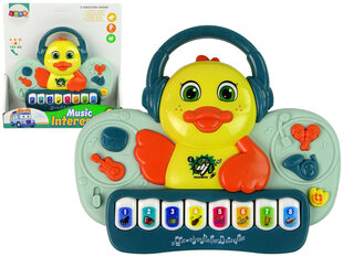 Lean toys Interaktīvās klavieres Duck DJ Skaņa Mūzikas instrumenti Melodijas цена и информация | Игрушки для малышей | 220.lv