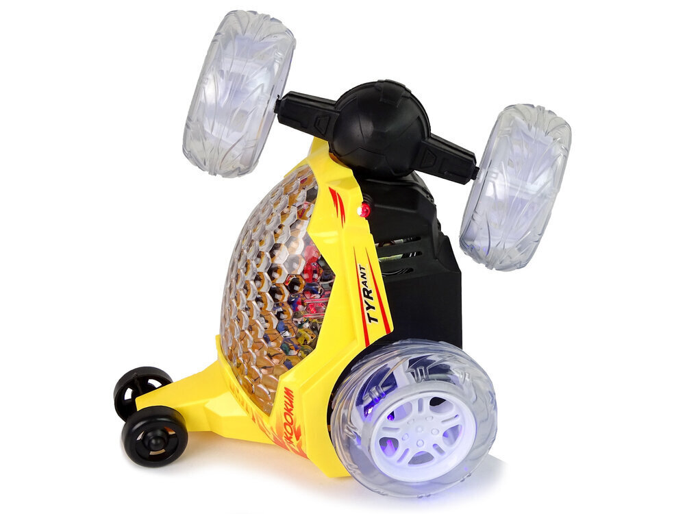 Lean toys Ar tālvadības pulti vadāms automobilis dzeltens cena un informācija | Rotaļlietas zēniem | 220.lv