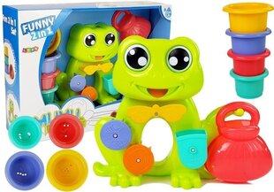 Lean toys Vannas komplekts ūdenskrituma varde + spaiņi цена и информация | Игрушки для малышей | 220.lv