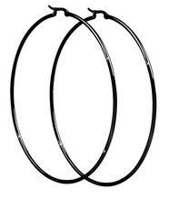 Роскошные черные серьги Troli круги sTO3657-4 цена и информация | Серьги | 220.lv