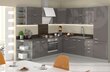 Stūra virtuves mēbeles Mir-Woodline I, pelēks cena un informācija | Virtuves komplekti | 220.lv