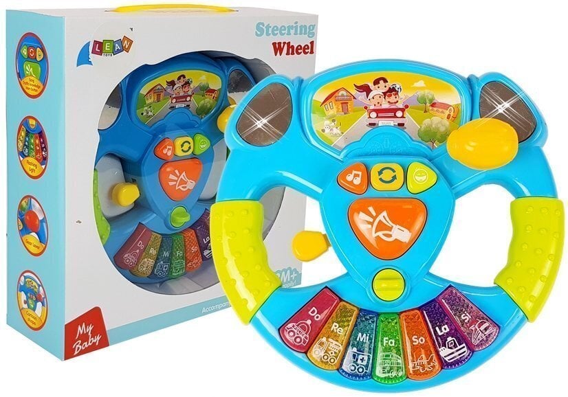 Lean toys Interaktīva stūre zīdaiņiem цена и информация | Rotaļlietas zīdaiņiem | 220.lv