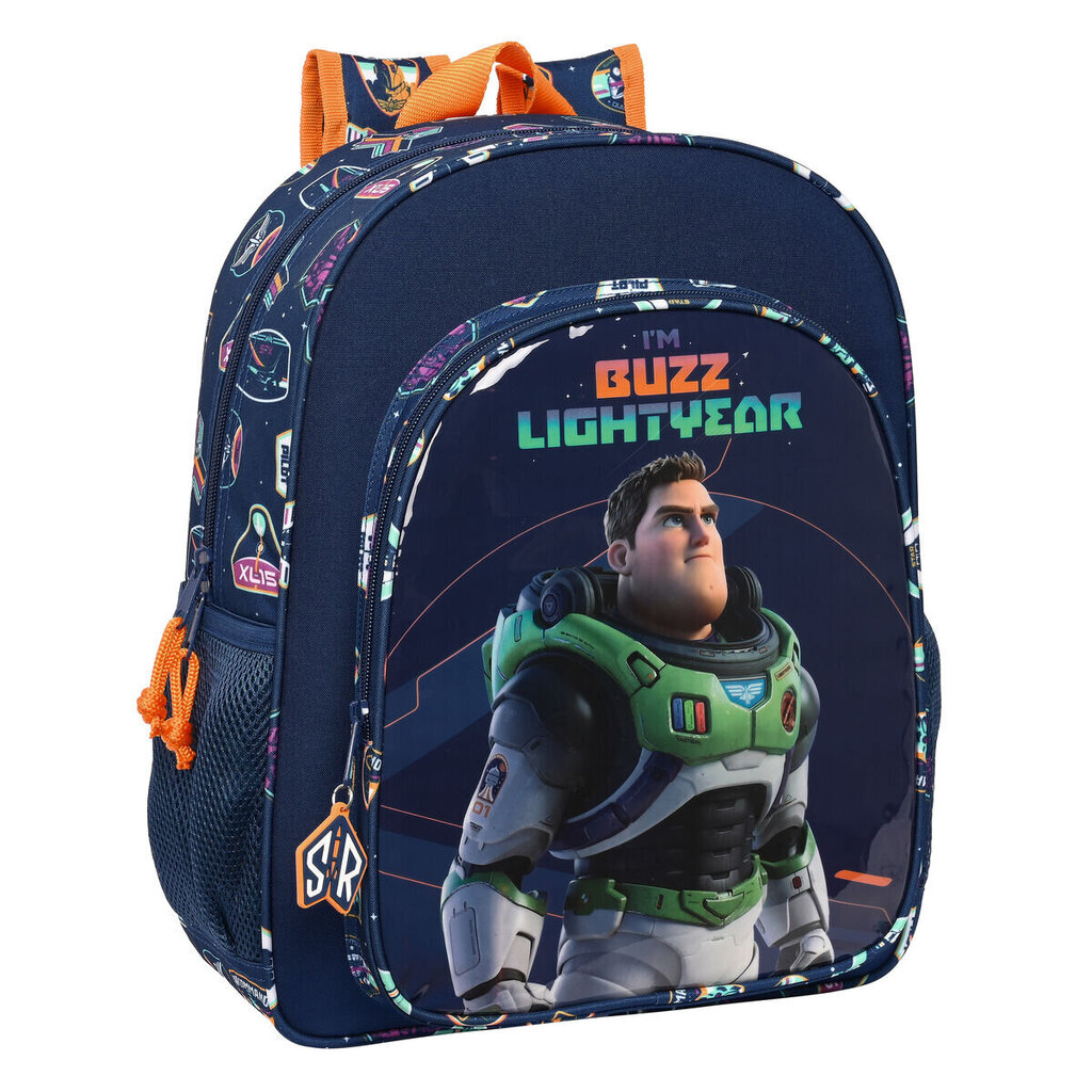 Skolas mugursoma Buzz Lightyear, tumši zila (32 x 38 x 12 cm) cena un informācija | Skolas somas | 220.lv