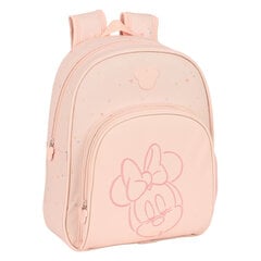 Skolas soma Minnie Mouse Baby, rozā (28 x 34 x 10 cm) cena un informācija | Skolas somas | 220.lv