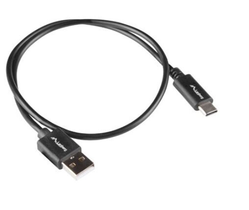 Lanberg Kabelis USB-C (M) -USB-A (M) 1,8 m melns BOX QC 3.0 cena un informācija | Savienotājkabeļi | 220.lv