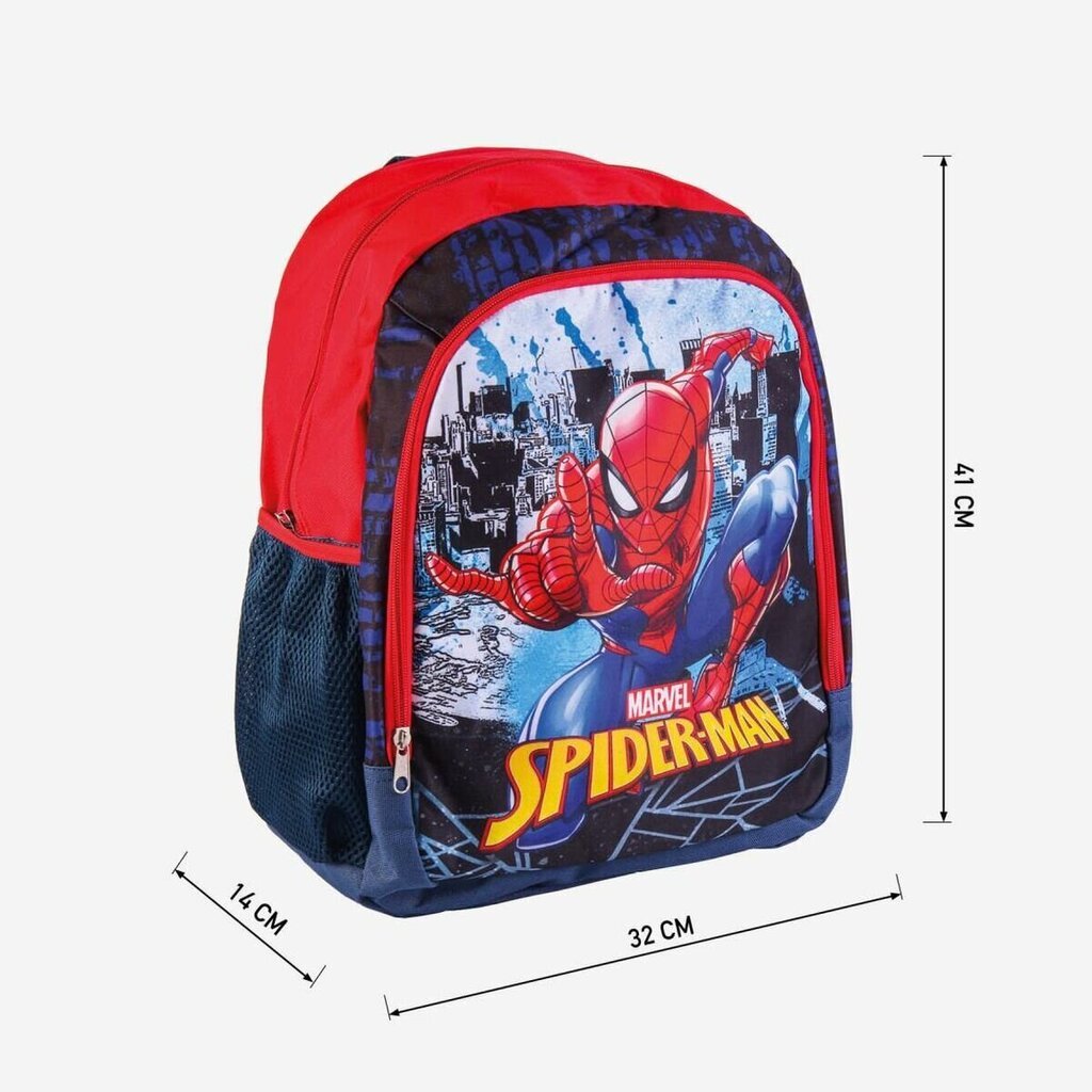 Skolas mugursoma Spiderman, Sarkana cena un informācija | Skolas somas | 220.lv