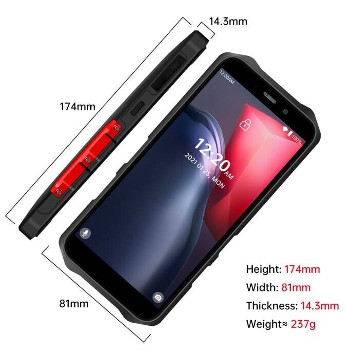 Oukitel WP12 Pro 4/64GB, Red cena un informācija | Mobilie telefoni | 220.lv