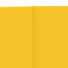 Sienas plāksnes, 12 gab., dzeltenas, 60x30cm, samts, 2.16m² цена и информация | Элементы декора для стен, потолка | 220.lv