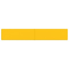 Sienas plāksnes, 12 gab., dzeltenas, 90x15cm, samts, 1,62m² цена и информация | Элементы декора для стен, потолка | 220.lv