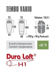 Guļammaiss High Peak Tembo Vario, regulējams izmērs 155 - 185 cm, sarkans цена и информация | Спальные мешки | 220.lv