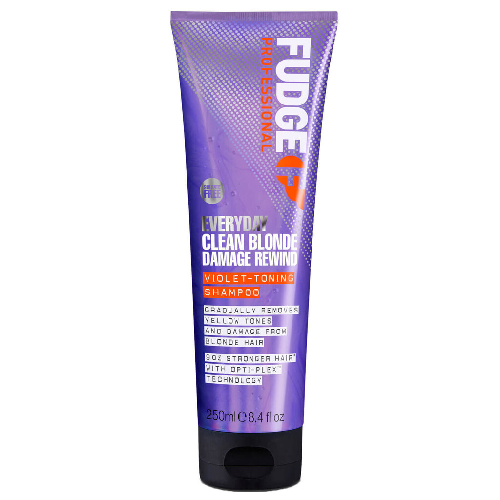 FUDGE Everyday Clean Blonde Damage Rewind Violet šampūns 250ml cena un informācija | Šampūni | 220.lv