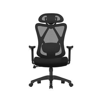 Ergonomisks biroja krēsls OBN063B01, melns cena un informācija | Biroja krēsli | 220.lv