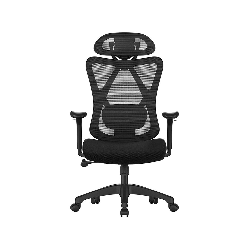 Ergonomisks biroja krēsls OBN063B01, melns цена и информация | Biroja krēsli | 220.lv