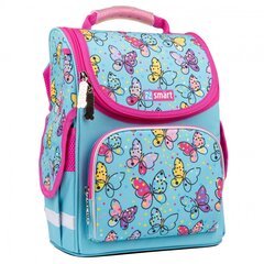 Рюкзак школьный на жестком каркасе SMART PG-11 «Яркая бабочка", синий цена и информация | Спортивные сумки и рюкзаки | 220.lv