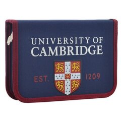 Penālis ar vienu nodalījumu, vienu atloku YES Cambridge, 20,5 x 14 x 3,5 cm, tumši zils sp. цена и информация | Пеналы | 220.lv