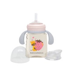 PPSU Pudelīte mazuļiem dzeršanas iemaņu attīstīšanai - Pink cena un informācija | Bērnu pudelītes un to aksesuāri | 220.lv