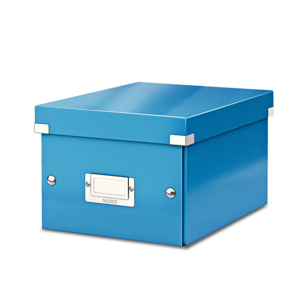 kartotēkas kaste LEITZ WOW, saliekama, A5, 160 x 220 x 282 mm, gaiši zila cena un informācija | Kancelejas preces | 220.lv