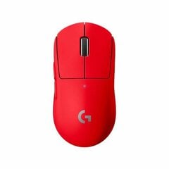 Мышь Logitech G PRO X SUPERLIGHT 25600 dpi, красная цена и информация | Мыши | 220.lv