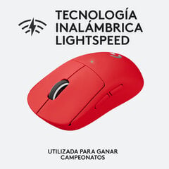 Мышь Logitech G PRO X SUPERLIGHT 25600 dpi, красная цена и информация | Мыши | 220.lv