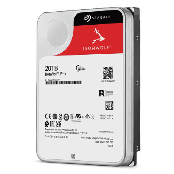 Seagate IronWolf Pro ST20000NE000 20 TB - SATA 6Gb/s cena un informācija | Iekšējie cietie diski (HDD, SSD, Hybrid) | 220.lv