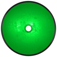 Izlietne, zaļa, 42x14cm, rūdīts stikls цена и информация | Раковины | 220.lv