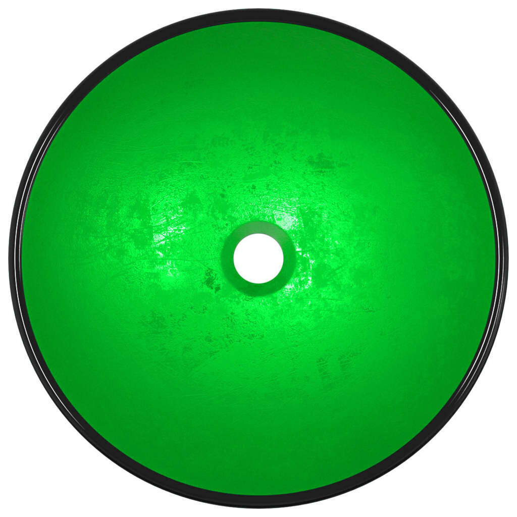 Izlietne, zaļa, 42x14cm, rūdīts stikls цена и информация | Izlietnes | 220.lv